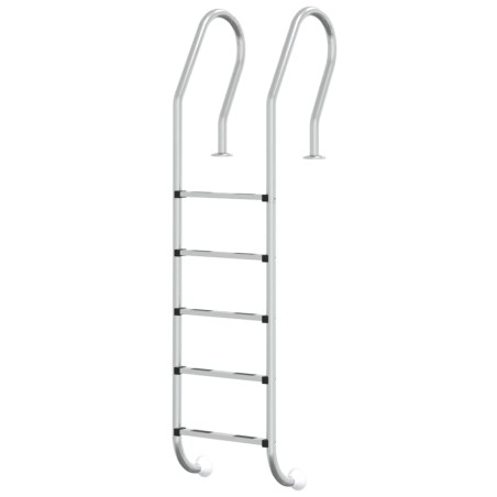 vidaXL Pool-Leiter 54x38x211 cm Edelstahl 304