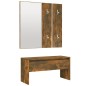 vidaXL Flurmöbel-Set Räuchereiche Holzwerkstoff vidaXL Flurmöbel-Set Räuchereiche Holzwerkstoff