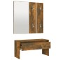 vidaXL Flurmöbel-Set Räuchereiche Holzwerkstoff vidaXL Flurmöbel-Set Räuchereiche Holzwerkstoff