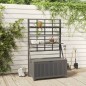 vidaXL Truhe mit Rankgitter Grau 99x50x160 cm Massivholz Akazie vidaXL Truhe mit Rankgitter Grau 99x50x160 cm Massivholz Akazie