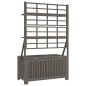 vidaXL Truhe mit Rankgitter Grau 99x50x160 cm Massivholz Akazie vidaXL Truhe mit Rankgitter Grau 99x50x160 cm Massivholz Akazie