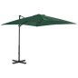 vidaXL Ampelschirm mit Aluminium-Mast Grün 250 x 250 cm vidaXL Ampelschirm mit Aluminium-Mast Grün 250 x 250 cm