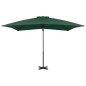 vidaXL Ampelschirm mit Aluminium-Mast Grün 250 x 250 cm vidaXL Ampelschirm mit Aluminium-Mast Grün 250 x 250 cm