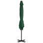 vidaXL Ampelschirm mit Aluminium-Mast Grün 250 x 250 cm vidaXL Ampelschirm mit Aluminium-Mast Grün 250 x 250 cm