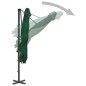vidaXL Ampelschirm mit Aluminium-Mast Grün 250 x 250 cm vidaXL Ampelschirm mit Aluminium-Mast Grün 250 x 250 cm