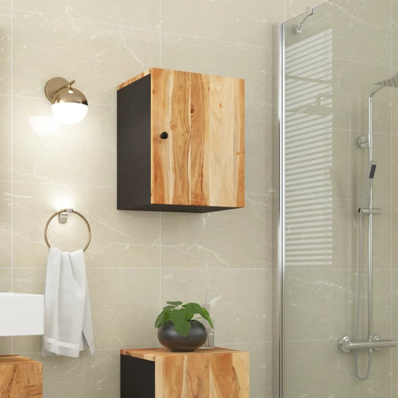 vidaXL Bad-Wandschrank 38x33x48 cm Massivholz Akazie vidaXL Bad-Wandschrank 38x33x48 cm Massivholz Akazie