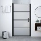 vidaXL Duschtür Mattes Hartglas 81x195 cm Schwarz vidaXL Duschtür Mattes Hartglas 81x195 cm Schwarz
