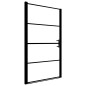 vidaXL Duschtür Mattes Hartglas 81x195 cm Schwarz vidaXL Duschtür Mattes Hartglas 81x195 cm Schwarz