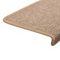 vidaXL Teppich-Treppenstufen 15 Stk. 65x21x4 cm Hellbraun vidaXL Teppich-Treppenstufen 15 Stk. 65x21x4 cm Hellbraun