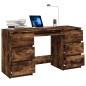 vidaXL Schreibtisch Räuchereiche 140x50x77 cm Holzwerkstoff vidaXL Schreibtisch Räuchereiche 140x50x77 cm Holzwerkstoff