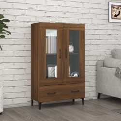 vidaXL Highboard Braun Eichen-Optik 70x31x115 cm Holzwerkstoff