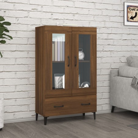 vidaXL Highboard Braun Eichen-Optik 70x31x115 cm Holzwerkstoff