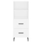 vidaXL Sideboard Weiß 34,5x34x90 cm Holzwerkstoff vidaXL Sideboard Weiß 34,5x34x90 cm Holzwerkstoff