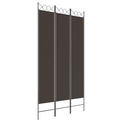 vidaXL 3-tlg. Paravent Braun 120x220 cm Stoff