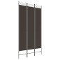 vidaXL 3-tlg. Paravent Braun 120x220 cm Stoff vidaXL 3-tlg. Paravent Braun 120x220 cm Stoff