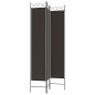 vidaXL 3-tlg. Paravent Braun 120x220 cm Stoff vidaXL 3-tlg. Paravent Braun 120x220 cm Stoff