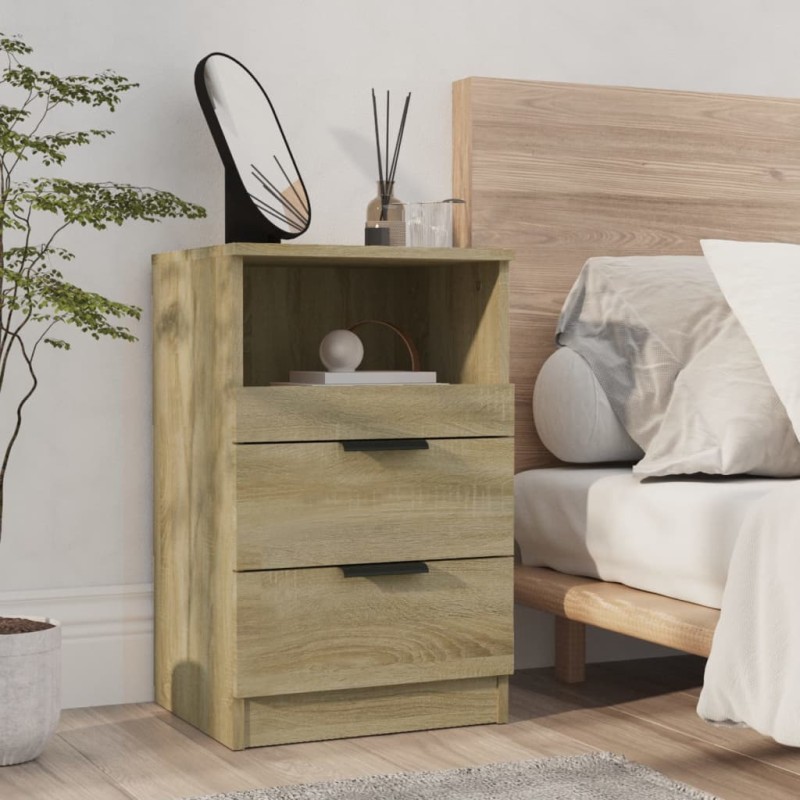 vidaXL Nachttisch Sonoma-Eiche Holzwerkstoff vidaXL Nachttisch Sonoma-Eiche Holzwerkstoff