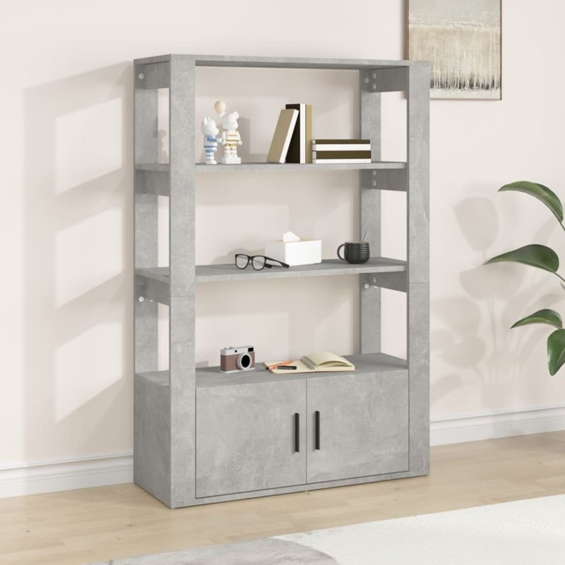 vidaXL Sideboard Betongrau 80x30x119,5 cm Holzwerkstoff vidaXL Sideboard Betongrau 80x30x119,5 cm Holzwerkstoff