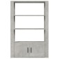 vidaXL Sideboard Betongrau 80x30x119,5 cm Holzwerkstoff vidaXL Sideboard Betongrau 80x30x119,5 cm Holzwerkstoff