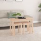 vidaXL Satztische 3 Stk. Massivholz Kiefer vidaXL Satztische 3 Stk. Massivholz Kiefer