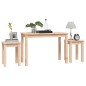 vidaXL Satztische 3 Stk. Massivholz Kiefer vidaXL Satztische 3 Stk. Massivholz Kiefer