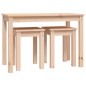 vidaXL Satztische 3 Stk. Massivholz Kiefer vidaXL Satztische 3 Stk. Massivholz Kiefer