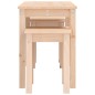vidaXL Satztische 3 Stk. Massivholz Kiefer vidaXL Satztische 3 Stk. Massivholz Kiefer