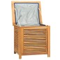 vidaXL Gartenbox mit Beutel 60x50x58 cm Massivholz Teak vidaXL Gartenbox mit Beutel 60x50x58 cm Massivholz Teak