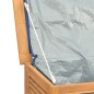 vidaXL Gartenbox mit Beutel 60x50x58 cm Massivholz Teak vidaXL Gartenbox mit Beutel 60x50x58 cm Massivholz Teak