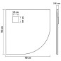 vidaXL Duschwanne SMC Grau 90x90 cm vidaXL Duschwanne SMC Grau 90x90 cm