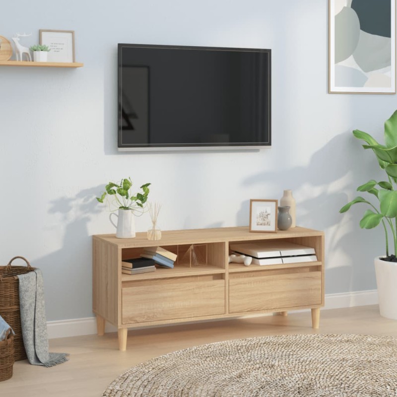vidaXL TV-Schrank Sonoma-Eiche 100x34,5x44,5 cm Holzwerkstoff vidaXL TV-Schrank Sonoma-Eiche 100x34,5x44,5 cm Holzwerkstoff