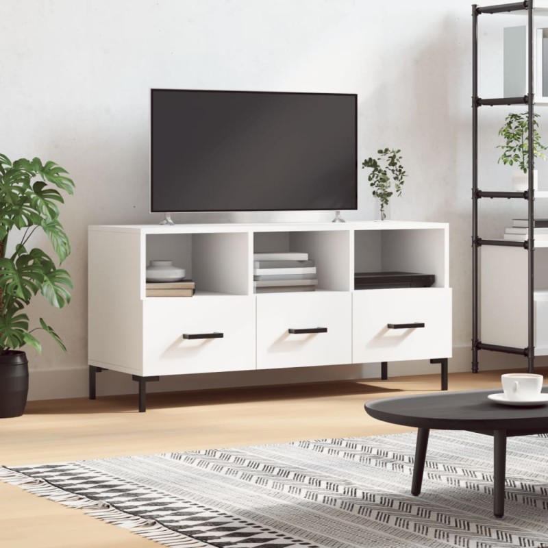 vidaXL TV-Schrank Weiß 102x36x50 cm Holzwerkstoff vidaXL TV-Schrank Weiß 102x36x50 cm Holzwerkstoff