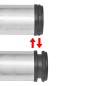 4x höhenverstellbares Tischbein Nickel gebürstet 870 mm 4x höhenverstellbares Tischbein Nickel gebürstet 870 mm