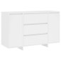 vidaXL Sideboard mit 3 Schubladen Weiß 120x41x75 cm Holzwerkstoff vidaXL Sideboard mit 3 Schubladen Weiß 120x41x75 cm Holzwerkstoff