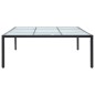 vidaXL Garten-Esstisch Schwarz 200×200×74 cm Poly-Rattan vidaXL Garten-Esstisch Schwarz 200×200×74 cm Poly-Rattan