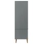 vidaXL Kleiderschrank MOLDE Grau 90x55x175 cm Massivholz Kiefer vidaXL Kleiderschrank MOLDE Grau 90x55x175 cm Massivholz Kiefer