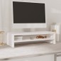 vidaXL Monitorständer Weiß 50x24x13 cm Massivholz Kiefer vidaXL Monitorständer Weiß 50x24x13 cm Massivholz Kiefer