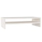 vidaXL Monitorständer Weiß 50x24x13 cm Massivholz Kiefer vidaXL Monitorständer Weiß 50x24x13 cm Massivholz Kiefer