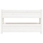 vidaXL Pflanzkübel Weiß 112x25x66 cm Massivholz Kiefer vidaXL Pflanzkübel Weiß 112x25x66 cm Massivholz Kiefer