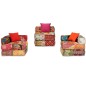 3-Sitzer Modularer Pouf Patchwork Stoff 3-Sitzer Modularer Pouf Patchwork Stoff
