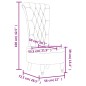 vidaXL Polsterstuhl mit Hoher Rückenlehne Schwarz Samt Knopfheftung vidaXL Polsterstuhl mit Hoher Rückenlehne Schwarz Samt Knopfheftung