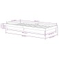 vidaXL Massivholzbett Weiß 100x200 cm vidaXL Massivholzbett Weiß 100x200 cm
