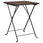 vidaXL Bistrotisch Klappbar Braun 55x54x71 cm Poly Rattan vidaXL Bistrotisch Klappbar Braun 55x54x71 cm Poly Rattan