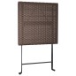vidaXL Bistrotisch Klappbar Braun 55x54x71 cm Poly Rattan vidaXL Bistrotisch Klappbar Braun 55x54x71 cm Poly Rattan
