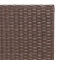vidaXL Bistrotisch Klappbar Braun 55x54x71 cm Poly Rattan vidaXL Bistrotisch Klappbar Braun 55x54x71 cm Poly Rattan