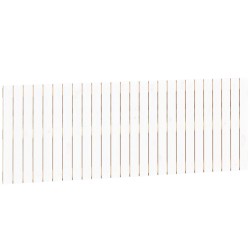 vidaXL Wand-Kopfteil Weiß 166x3x60 cm Massivholz Kiefer