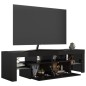 vidaXL TV-Schrank mit LED-Beleuchtung Hochglanz-Schwarz 140x36,5x40 cm vidaXL TV-Schrank mit LED-Beleuchtung Hochglanz-Schwarz 140x36,5x40 cm