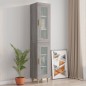 vidaXL Hängeschrank Grau Sonoma 34,5x34x90 cm vidaXL Hängeschrank Grau Sonoma 34,5x34x90 cm