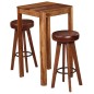 Bar-Set 3-tlg. Massivholz Echtleder Bar-Set 3-tlg. Massivholz Echtleder