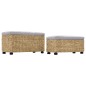 vidaXL Sitzbank-Set 2-tlg. Seegras Grau vidaXL Sitzbank-Set 2-tlg. Seegras Grau